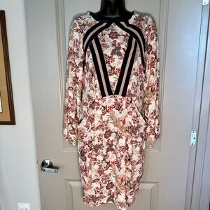 Anthropologie | Eva Franco Floral Boho Dress | Pockets | Romantic | Size 2